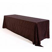 Rectangle 90" X 156" Sequin Tablecloth by Eastern Mills - Premium  Quality - Brown