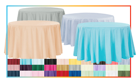 108\" Round 200 GSM Polyester Tablecloth