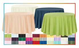 132\" Round 200 GSM Polyester Tablecloth