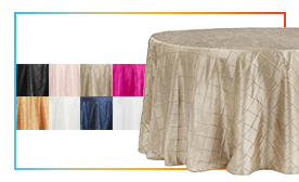 132\" Round Pintuck Tablecloth