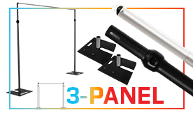 3-Panel Black Anodized Kits (21-36 Feet Wide)