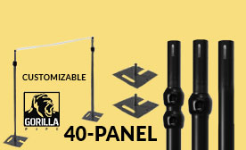 40 Panel Black Anodized Kits 280-480 Feet Wide