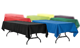 60\" x 120\" Rectangular 200 GSM Polyester Tablecloth