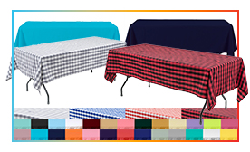 60\" x 126\" Rectangle Economy Polyester Tablecloth