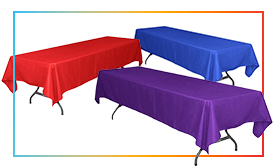 60\" x 126\" Rectangular 200 GSM Polyester Tablecloth