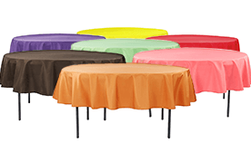 90\" Round 200 GSM Polyester Tablecloth