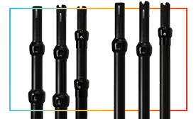 EZ Series Black Anodized Uprights