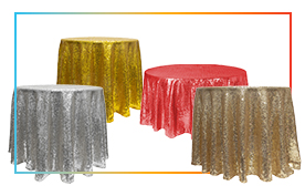 Economy Sequin Tablecloths 120\"