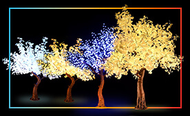 LED Lighted Trees
