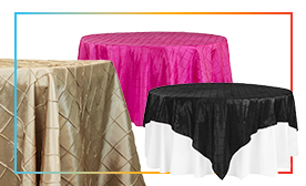 Pintuck Taffeta Tablecloths