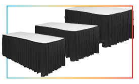 Pleated Table Skirts