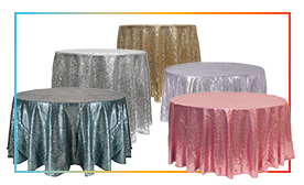 Round Sequin Tablecloths