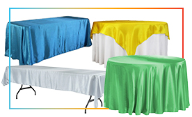 Sleek Satin Tablecloths