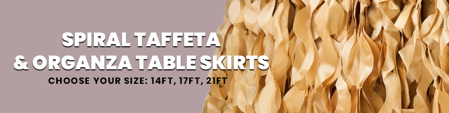 Fancy Table Skirts | Ruffled Table Skirt | Tutu Table Skirts
