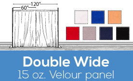 15oz Performance Double Wide (120") Velour Panels