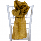 DecoStar™ 9" Crushed Taffeta Flower Chair Accent - Copper