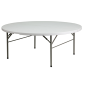 72" Round Resin Table - 30" Tall