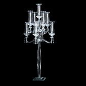 Decostar™ Crystal Candelabra 9 arm Glass Hurricane globes 49"