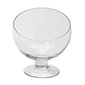 Decostar™ Glass Pedestal Bias Bowl 7½"