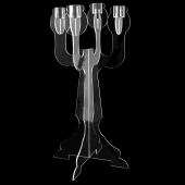DecoStar™ Gorgeous Clear Acrylic 4-Arm Candelabra (Ghost Candelabra)
