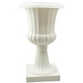 Decostar™ Plastic Planter Urn 19¾" - White - 6 Pieces