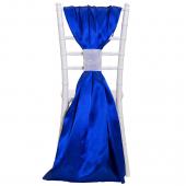 DecoStar™ Satin Single Piece Simple Back Chair Accent - Royal Blue