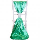 DecoStar™ Satin Single Piece Simple Back Chair Accent - Seafoam Green