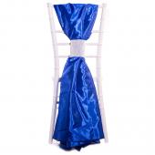 DecoStar™ Taffeta Single Piece Simple Back Chair Accent - Royal Blue