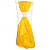 DecoStar™ Taffeta Single Piece Simple Back Chair Accent - Sun Flower