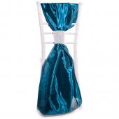 DecoStar™ Taffeta Single Piece Simple Back Chair Accent - Teal