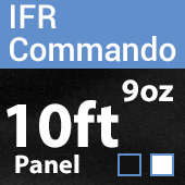 9oz. Fire Retardant Duvetyne/Commando Cloth - Sewn Drape Panel w/ 4" Rod Pockets - 10ft