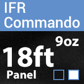 9oz. Fire Retardant Duvetyne/Commando Cloth - Sewn Drape Panel w/ 4" Rod Pockets  18ft