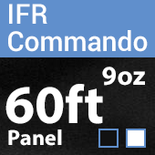 9oz. Fire Retardant Duvetyne/Commando Cloth - Sewn Drape Panel w/ 4" Rod Pockets - 60ft