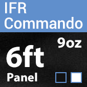 9oz. Fire Retardant Duvetyne/Commando Cloth - Sewn Drape Panel w/ 4" Rod Pockets - 6ft
