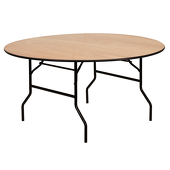60" Round Plywood Table