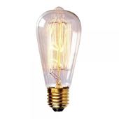 25 Watt 2.5" Wide Antique Style Edison E26 Light Bulb - 6 Pack