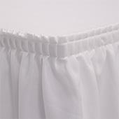 Table skirt - 17'x29" SPUN POLYESTER " FEELS LIKE COTTON" - Many Color options