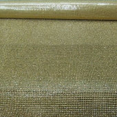 DISCONTINUED ITEM - DecoStar™ Rhinestone Mesh Sheet - 4ft Long x 18" Wide - Gold