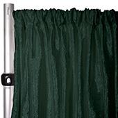 *FR* Extra Wide Crushed Taffeta "Tergalet" Drape Panel by Eastern Mills 9ft Wide w/ 4" Sewn Rod Pocket - Emerald