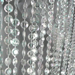 20ft Iridescent Crystal Curtain Panel