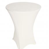 210 GSM Better Quality/Best Value Quality Spandex Hi-Boy Table Cover - Ivory - Cocktail Table - 30" Diameter