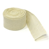 100% Natural Rustic Jute Burlap Ribbon Roll (2.5" x 10 yards) - Ivory