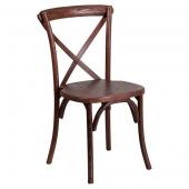 Wooden Crossback Chair - Mahogany
