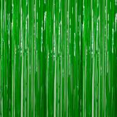 Moss Green - Plastic Wet Look Fringe Curtain - Many Size Options