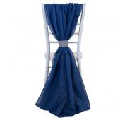DecoStar™ Single Piece Simple Back Chair Accent - Navy Blue