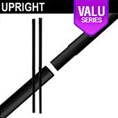 Black Anodized Valu Series - 8ft Break Apart 1.5" Portable Upright