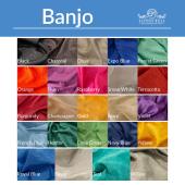 50% OFF LIQUIDATION – Banjo Cloth Drape Panel by Eastern Mills w/ Sewn Rod Pocket - 10ft - BLACK