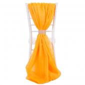 DecoStar™ Single Piece Simple Back Chair Accent - Orange