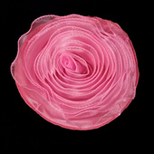 DISCONTINUED - DecoStar™ Pin-able Fabric Flower - Pink - Medium