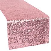 Standard Sequin Table Runner by Eastern Mills - Pink